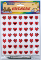 Reusable Heart Stickers